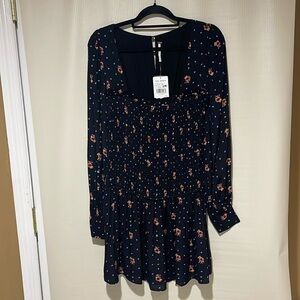 Free People Square Neck Mini Dress Size SP